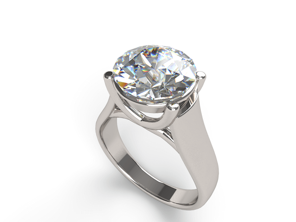 4 carat diamond ring mounting for loose stone
