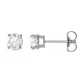 high-quality 14K Gold Round 4-Prong earring setting