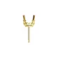 vintage 14k yellow gold earring setting in 14k yellow gold