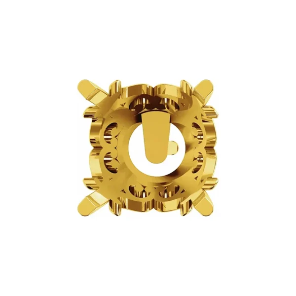 161610yt vintage 14 gold earring setting top view