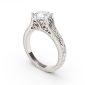 One carat diamond vintage ring setting