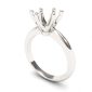 Platinum 6 prong solitaire ring setting only