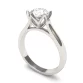 Platinum lotus petal ring setting only