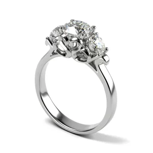 Vatche swan 3 Stone Engagement Ring in platinum