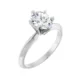 classic 6 prong oval tiffany ring setting 14k white gold
