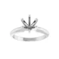 White Gold 6 prong Solitaire Engagement Ring