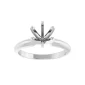 White Gold 6 prong Solitaire Engagement Ring