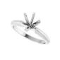 White Gold 6 prong Solitaire Engagement Ring 2 cart