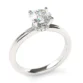 Minimalist 6.5 hidden halo diamond solitaire setting