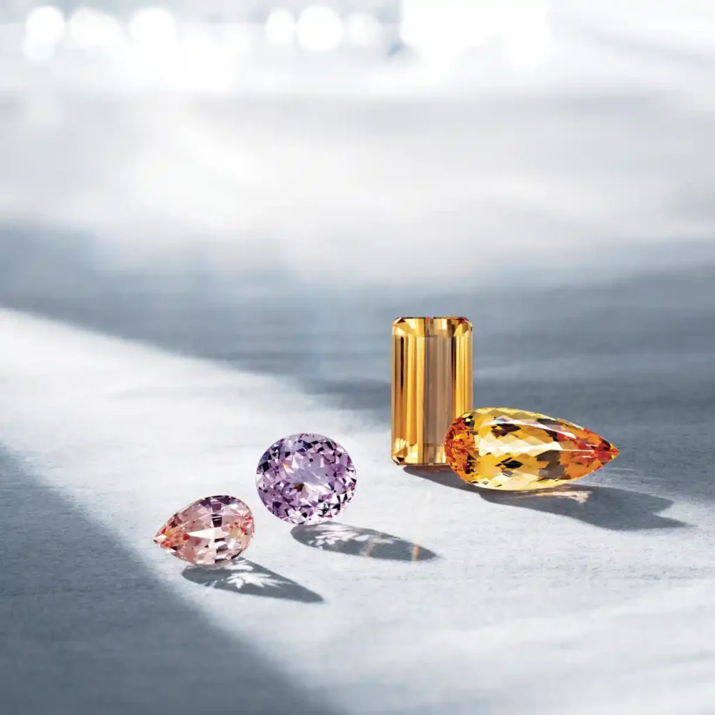 Unmounted Morganite gemstones