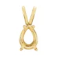 4 prong pear shape pear pendant 14k gold